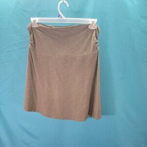 Carve Designs Olive Green Knee-Length Skirt M Ruched Sides Casual Everyday Wear